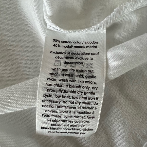 Tommy Hilfiger Graphic Tee Floral Summer Sleeveless Cotton Modal White Sz 3XL - Picture 7 of 9
